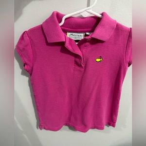 Masters Girls Size 4t Pink Embroidered Polo
